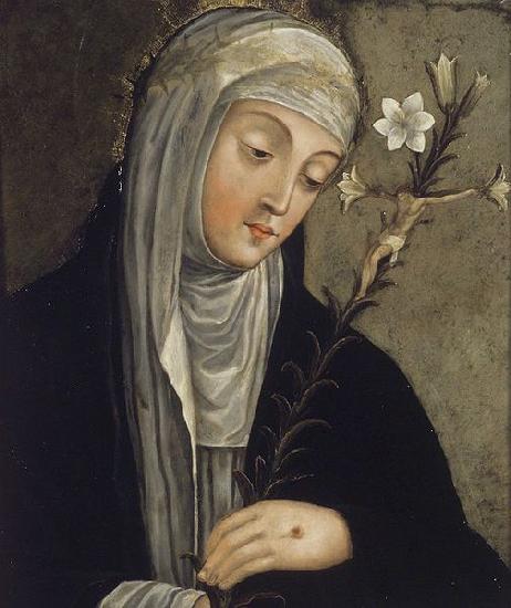 unknow artist St.Catherine of Siena oil painting image